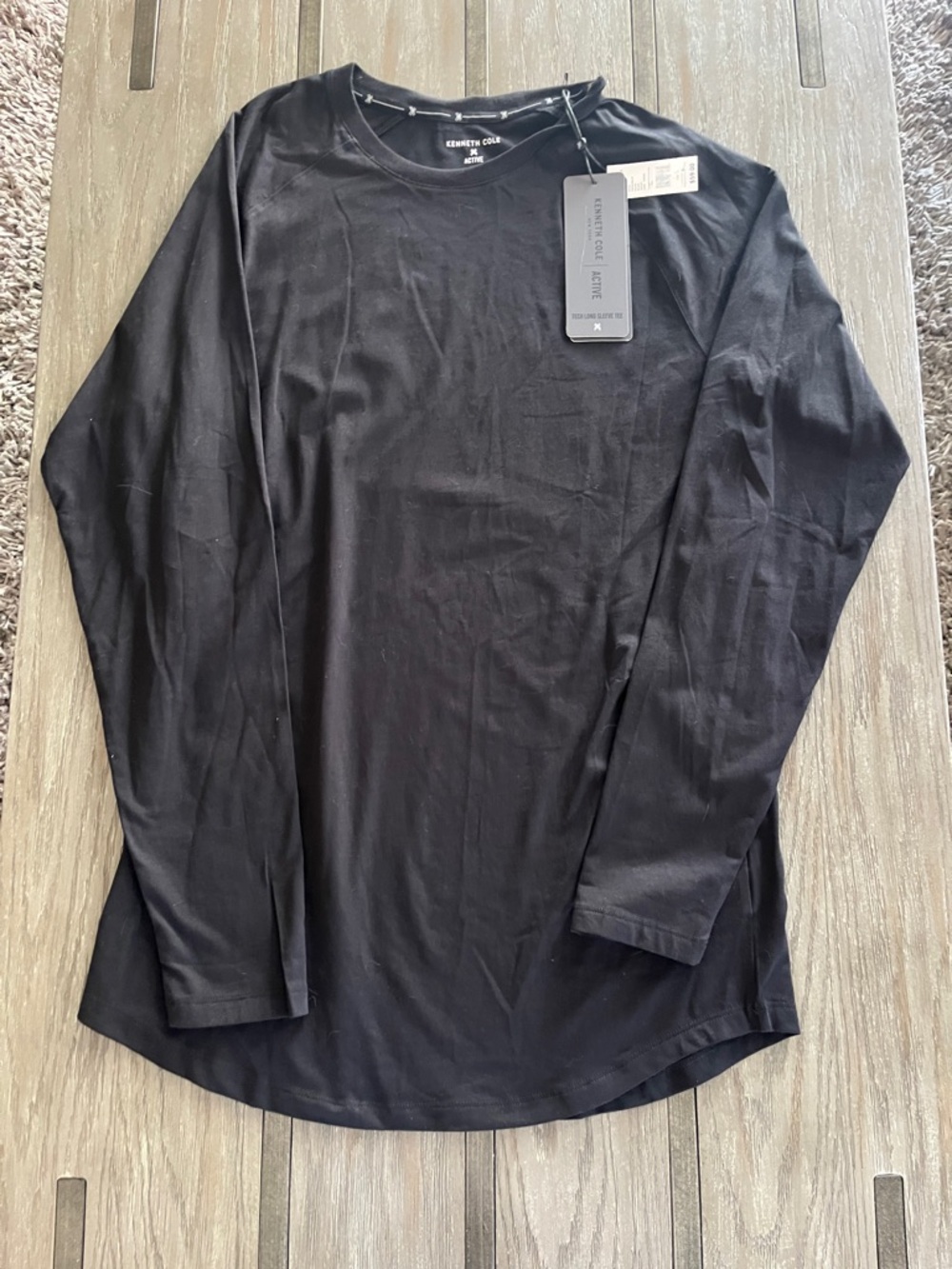 Kenneth Cole Men's Black Long-Sleeve active